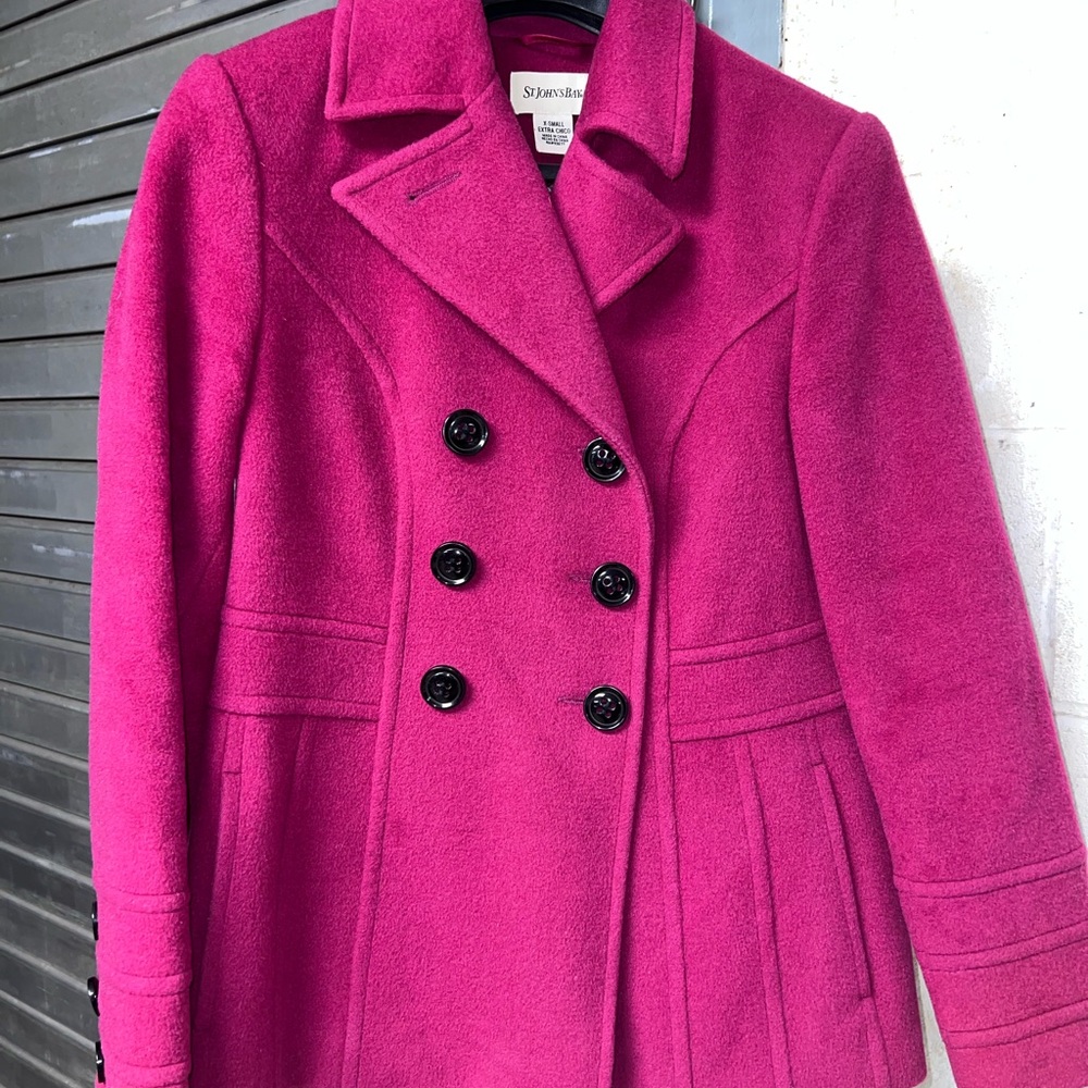 St. John's Bay Pink Pea Coat